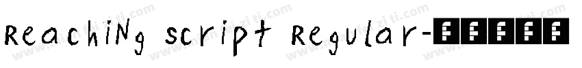 Reaching Script Regular字体转换